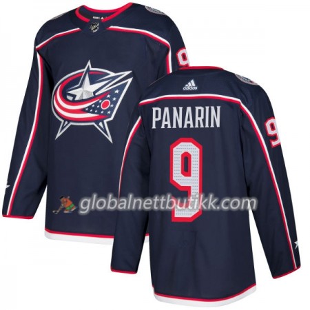 Columbus Blue Jacket Hockeydrakts Artemi Panarin 9 2017-2018 Blå Adidas Authentic - Herre